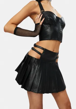 Night Craze Pleated Mini Skirt