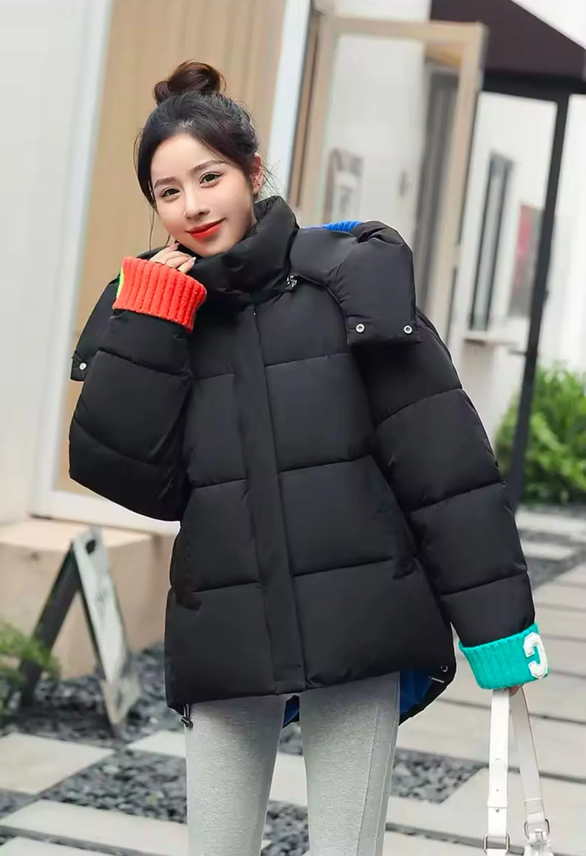 Night In Colorado Hooded Puffer Jacket
