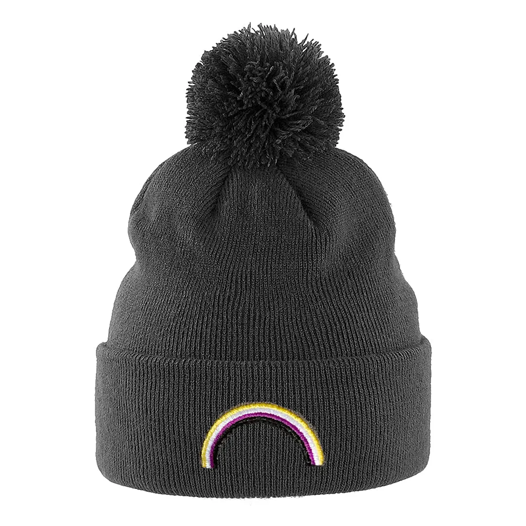 Non Binary Rainbow Beanie Hat