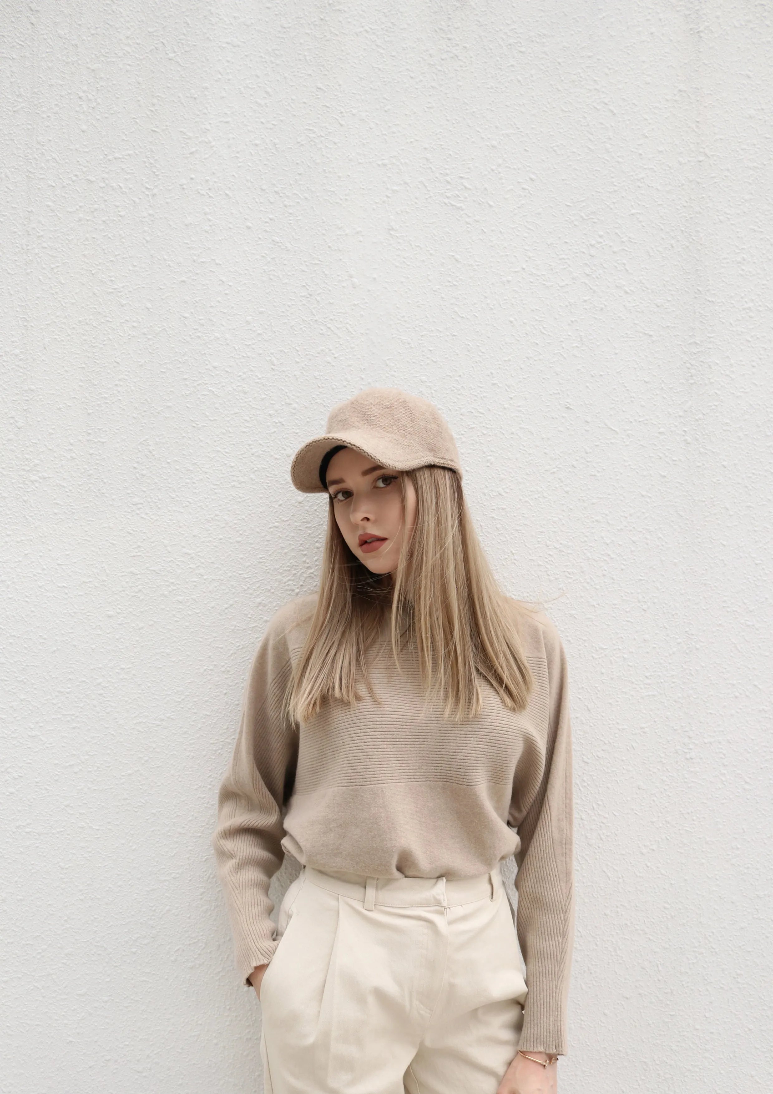 Oat Knitted Cap