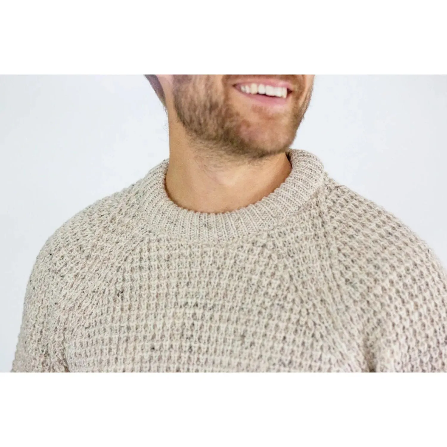 Peregrine Waffle Crew Knit Skiddaw