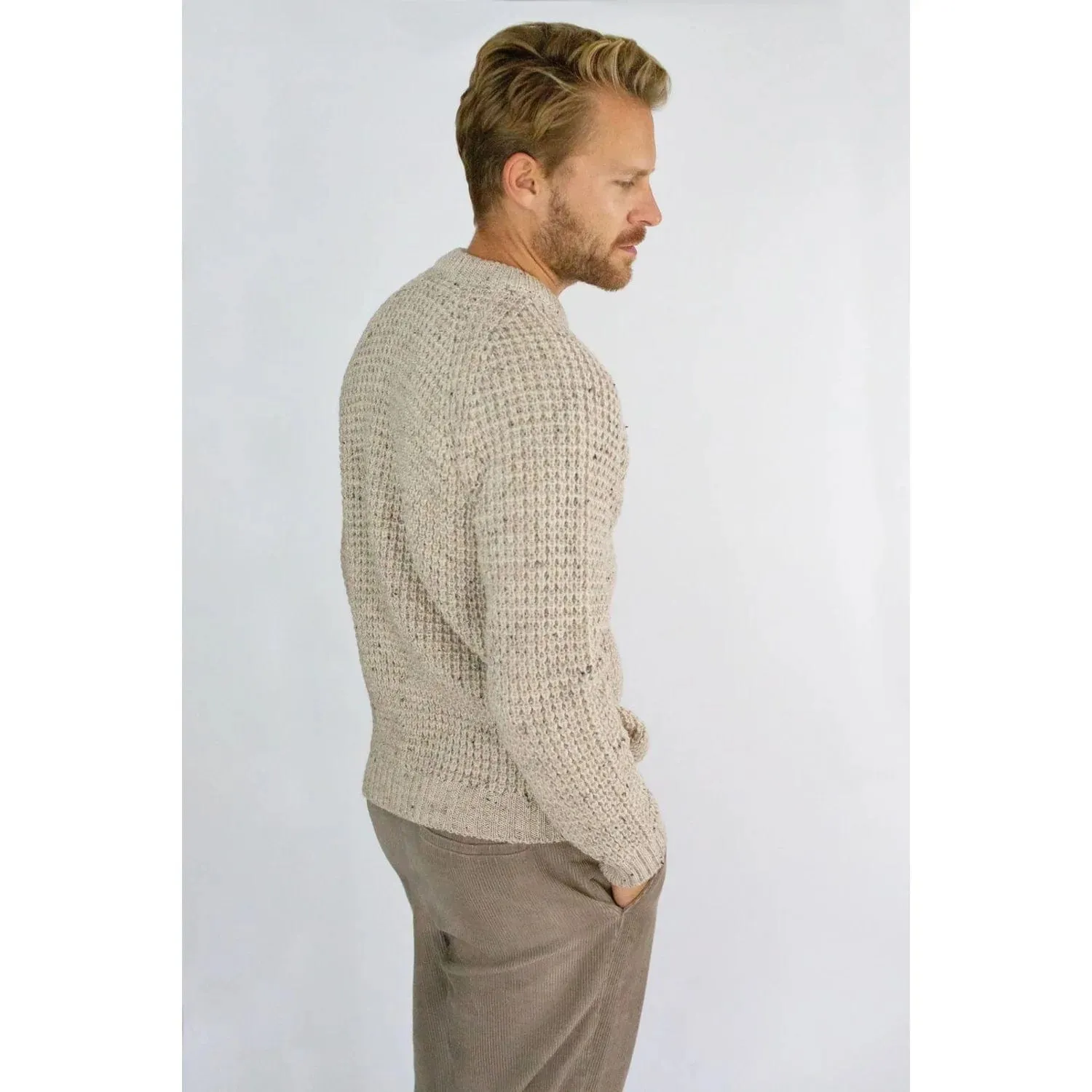 Peregrine Waffle Crew Knit Skiddaw
