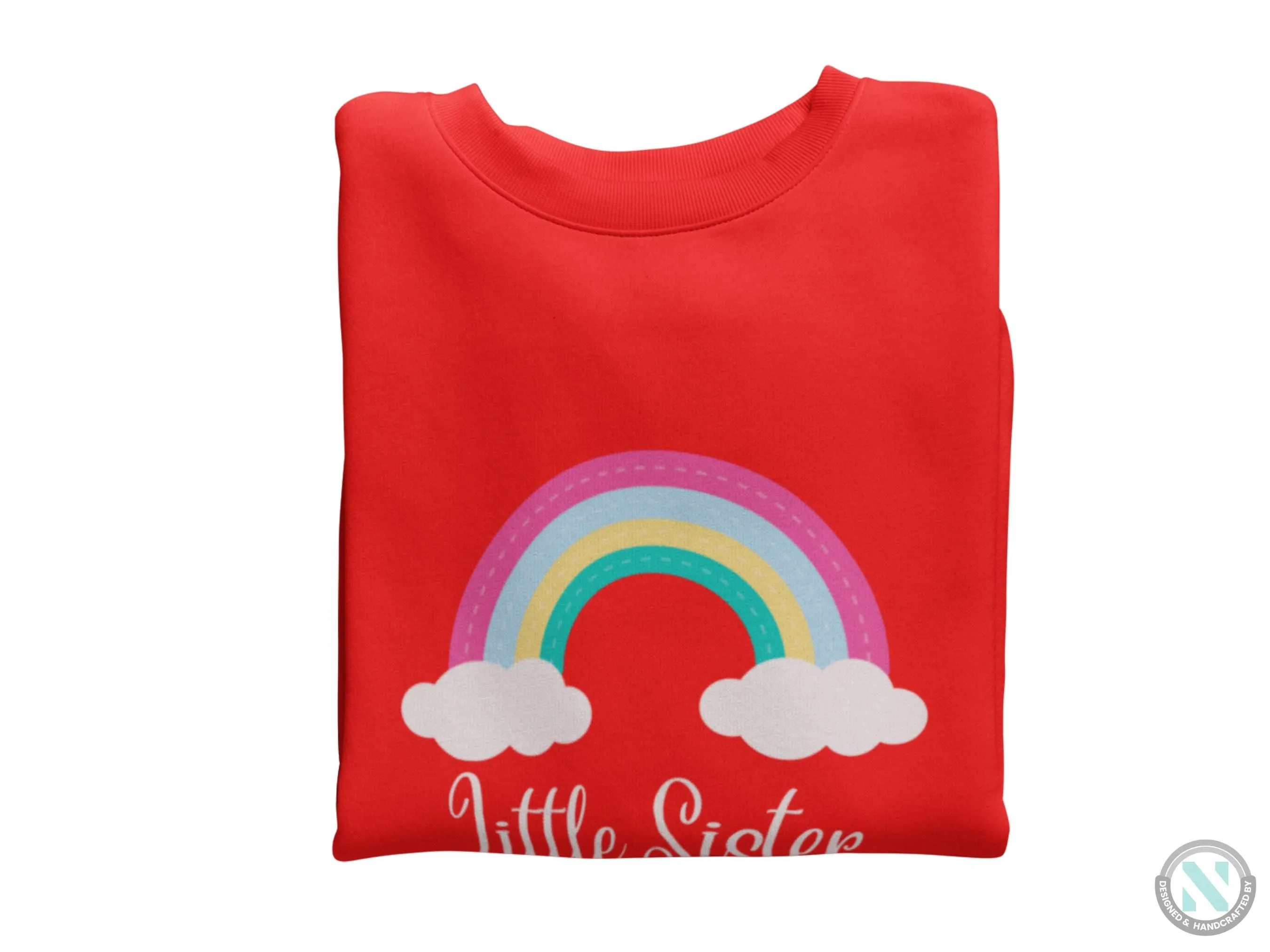 Personalized Name Toddler Girls Sweatshirt Gift with Little Sister Text