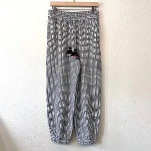 Plaid Woven Joggers