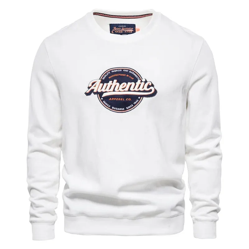 Plus Velvet Printed Sweatshirts Men Streetwear Solid Color Pullovers Mens Hoodies New Autumn Winter Sweatshirt for Men