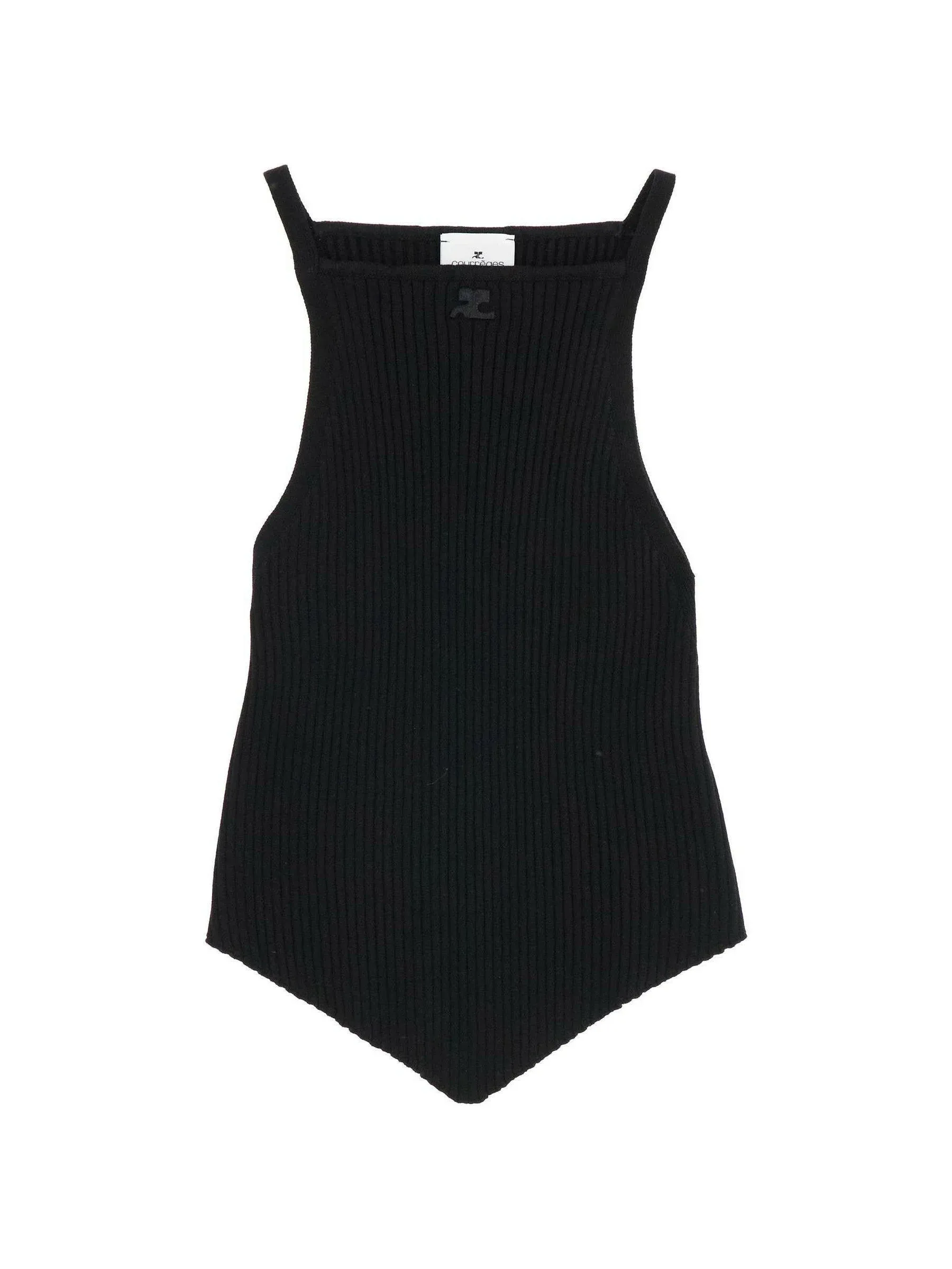 Pointy Rib Knit Top