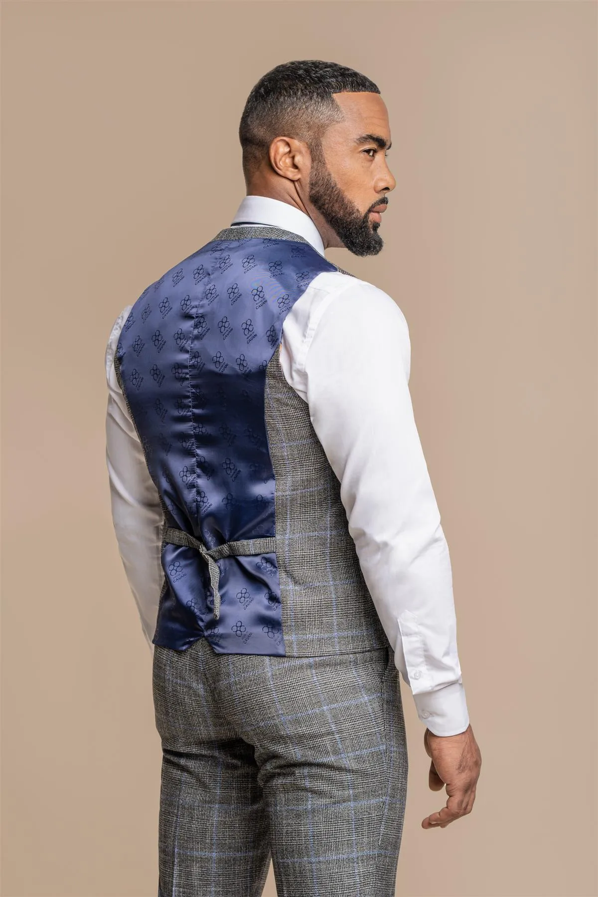 Power Grey Tweed Waistcoat