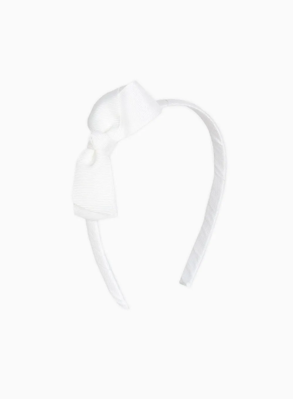 Pretty Bow Alice Band in White
