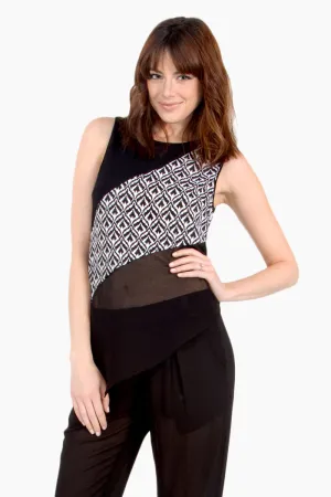 Printed Sash Top