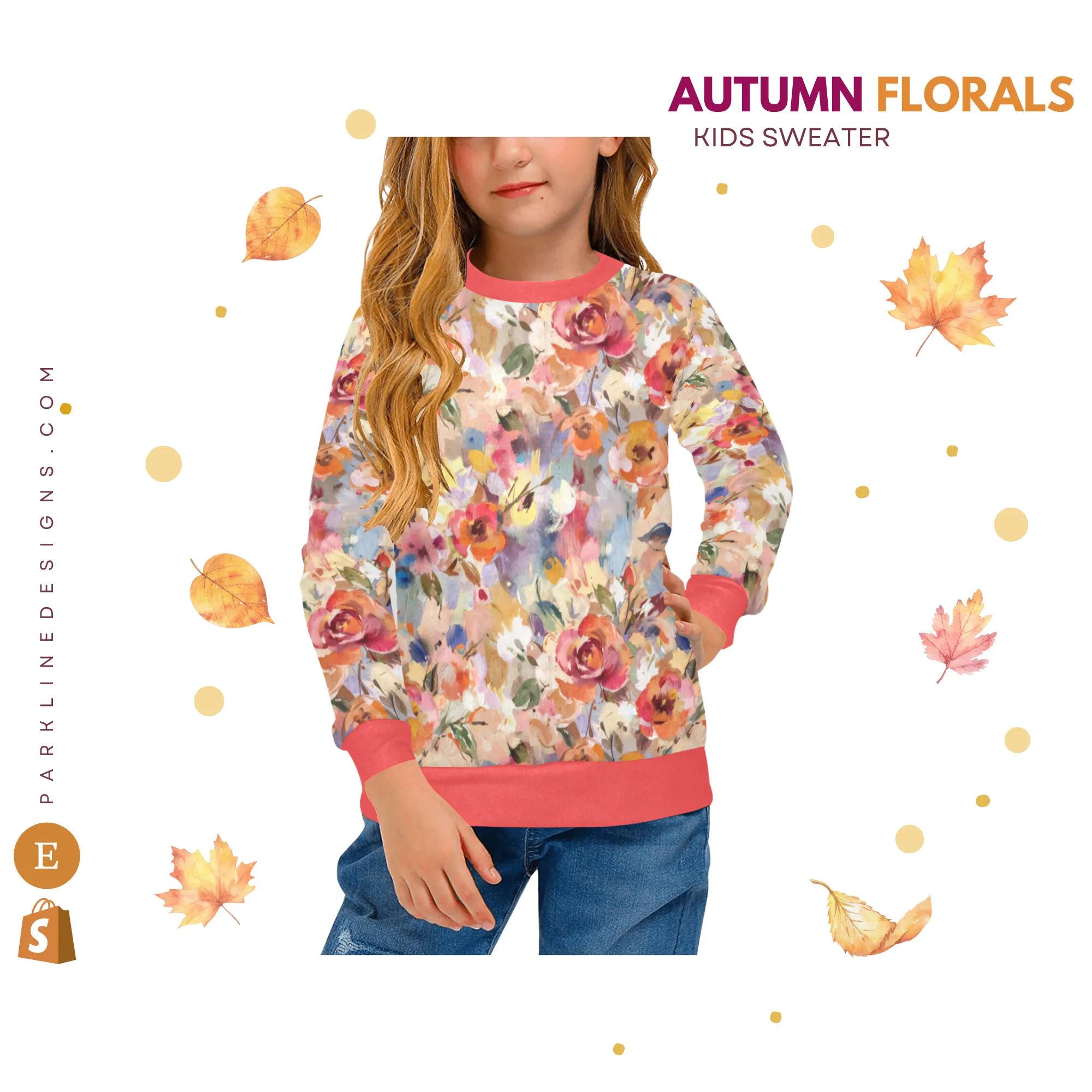 Reed Crew Neck Sweatshirt | All Over Print | Cozy Fall & Winter Wardrobe Essential