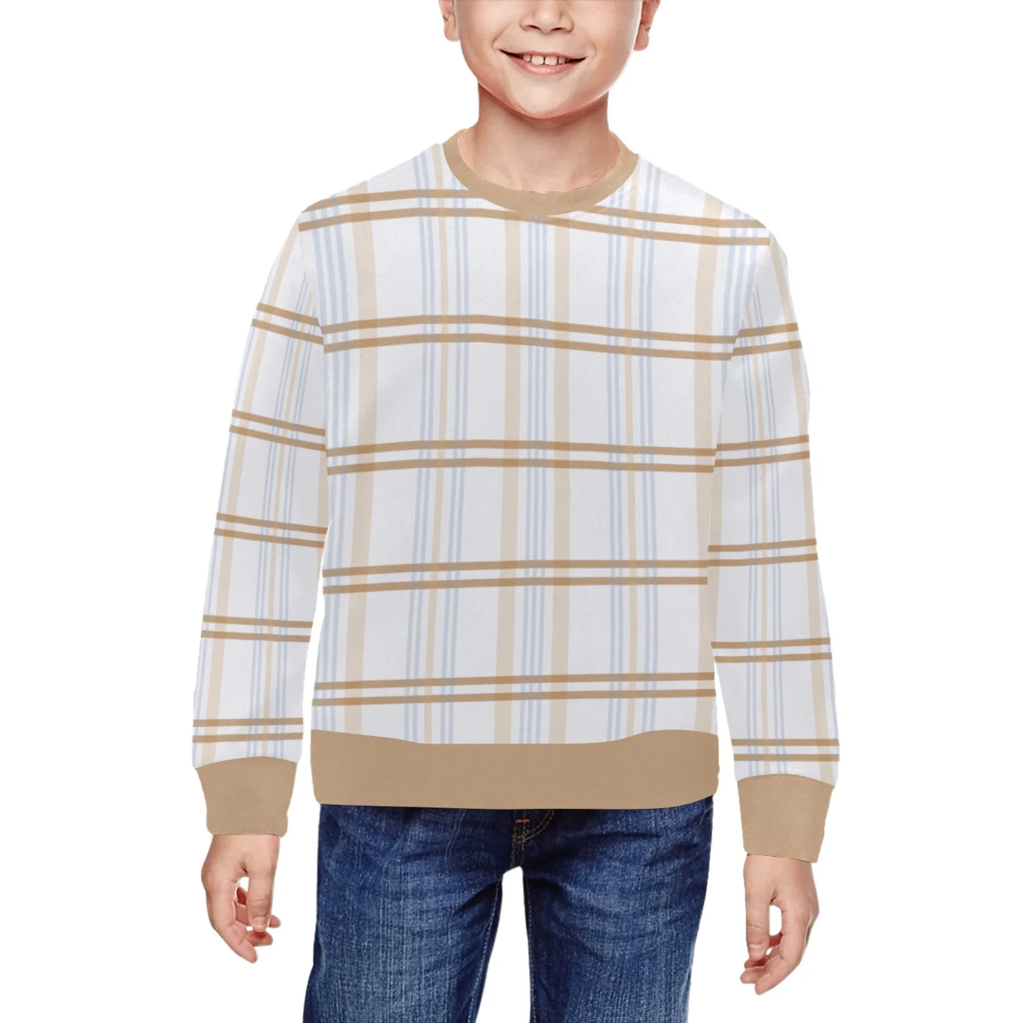 Reed Crew Neck Sweatshirt | All Over Print | Cozy Fall & Winter Wardrobe Essential