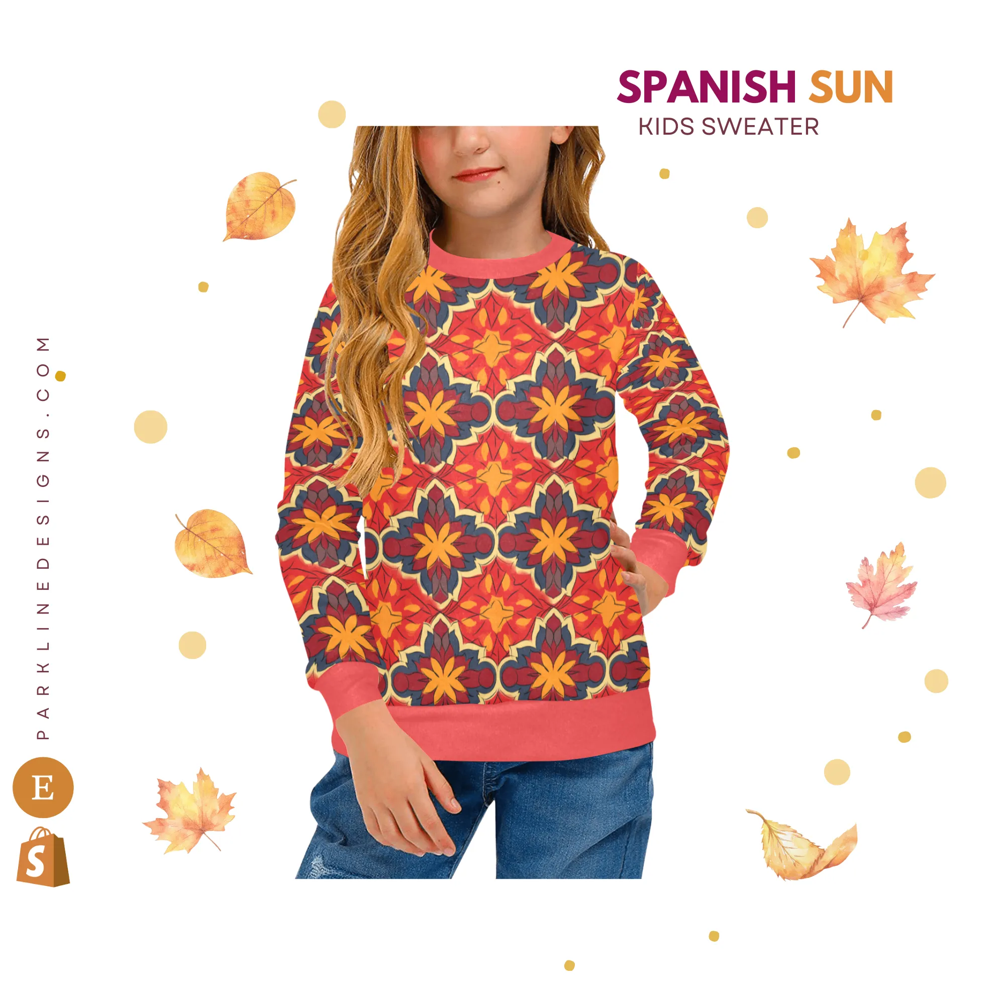 Reed Crew Neck Sweatshirt | All Over Print | Cozy Fall & Winter Wardrobe Essential