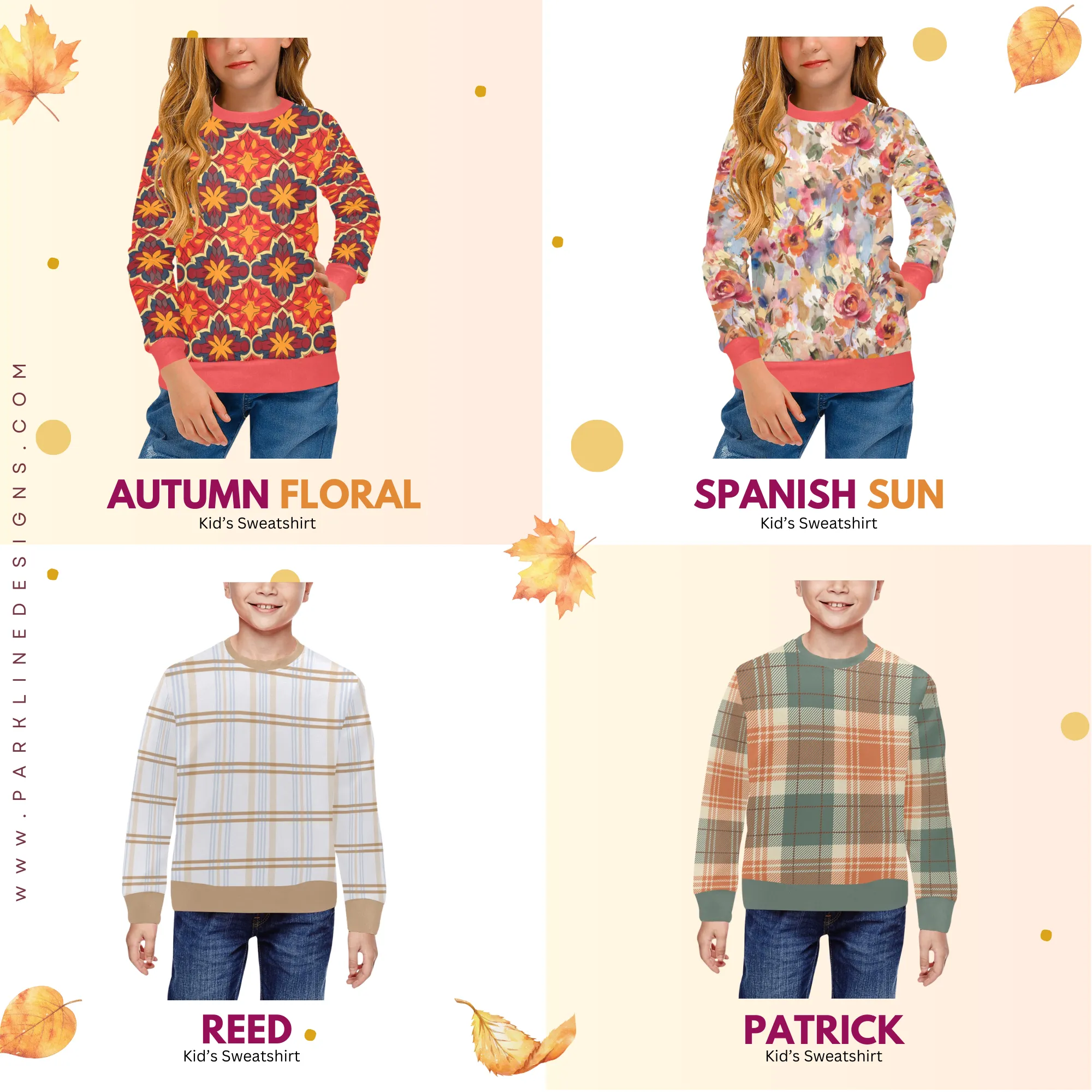 Reed Crew Neck Sweatshirt | All Over Print | Cozy Fall & Winter Wardrobe Essential