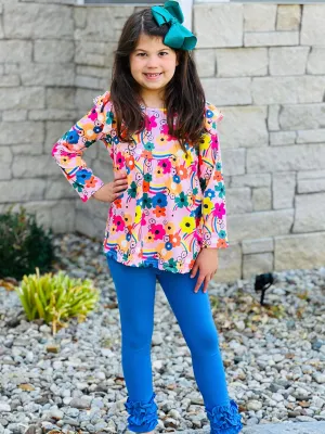 RG™ Pretty Poppies Ruffle Icing Leggings Set