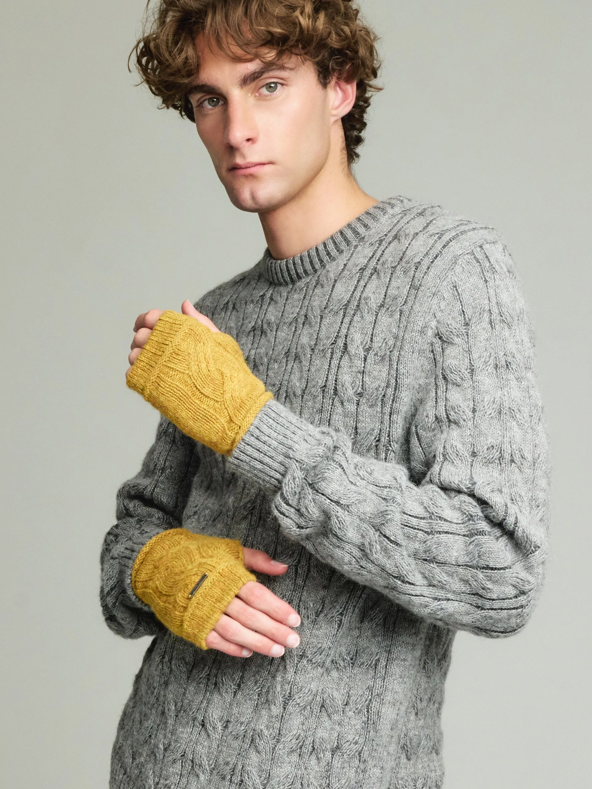 Rita Gloves Baby Alpaca Color Yellow