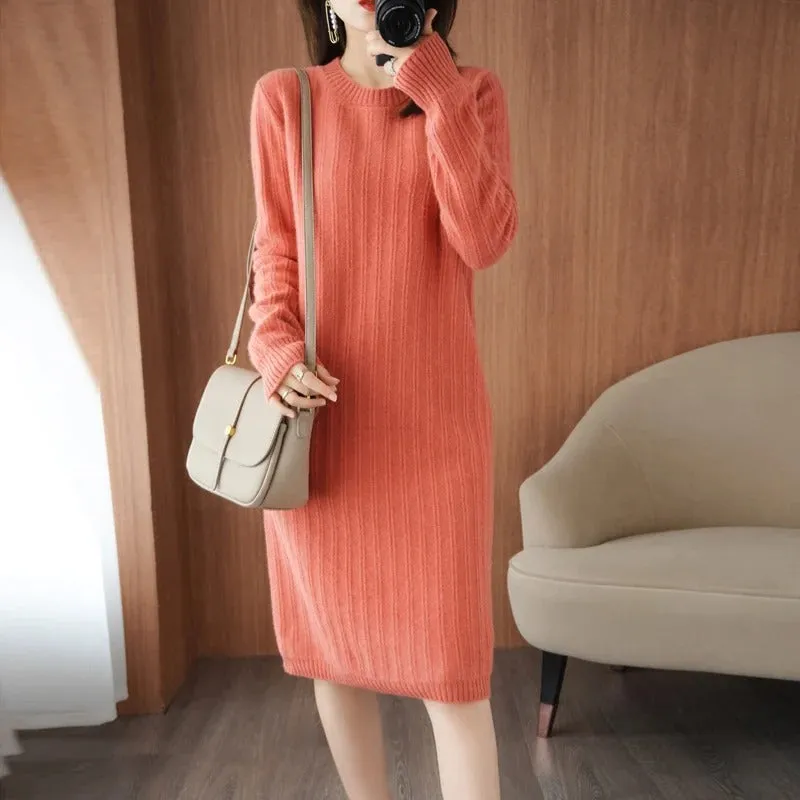 Rosalind - Cozy Knit Sweater Dress for Women
