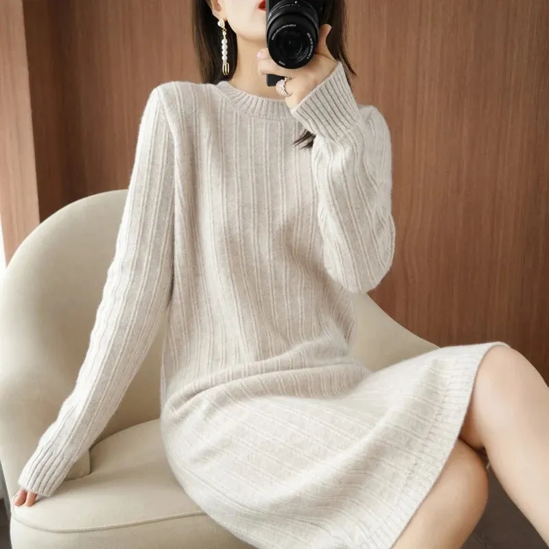 Rosalind - Cozy Knit Sweater Dress for Women
