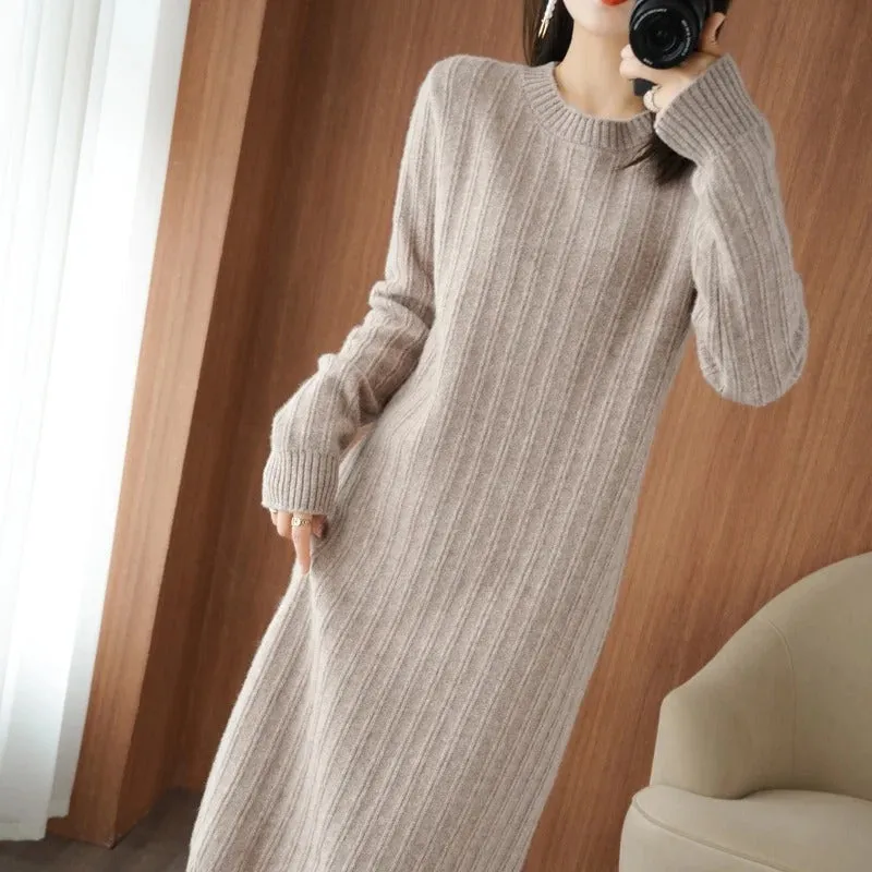 Rosalind - Cozy Knit Sweater Dress for Women