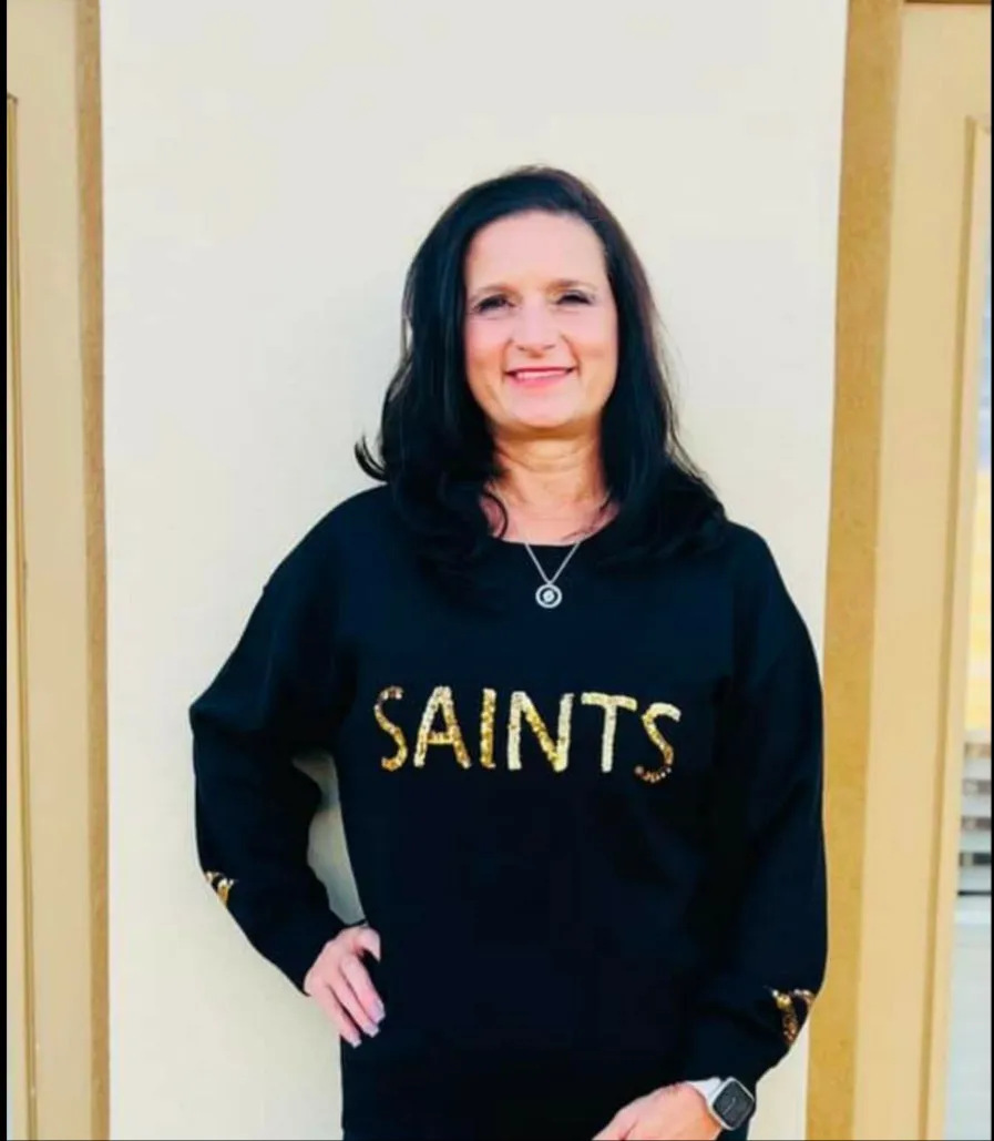 SAINTS KNIT TOP