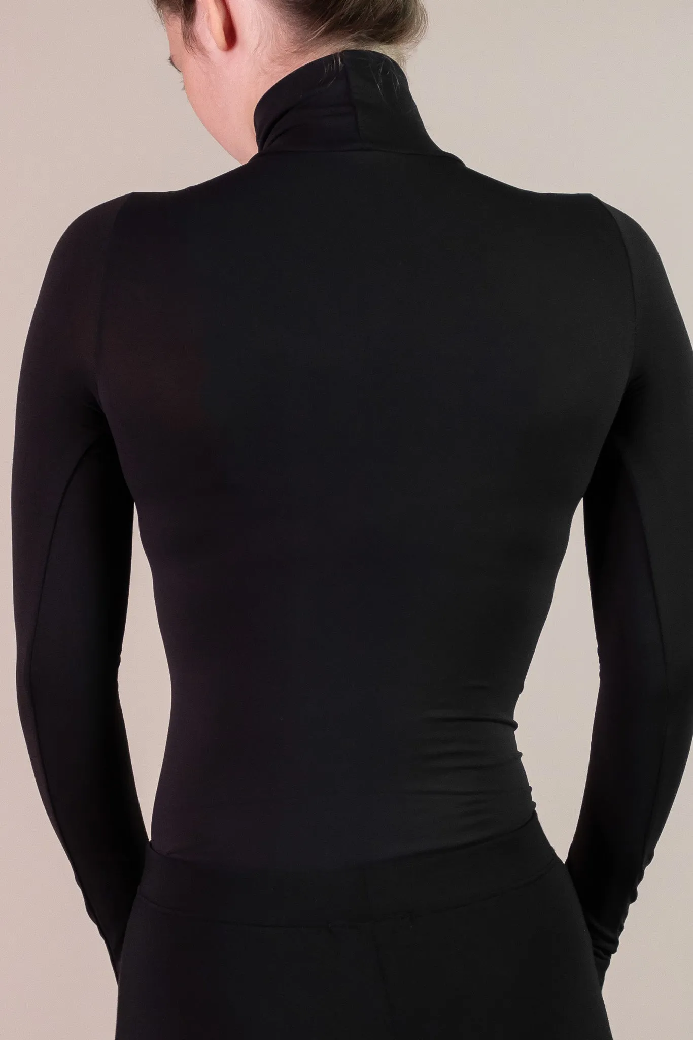 Seamless Long Sleeve Bodysuit Turtleneck