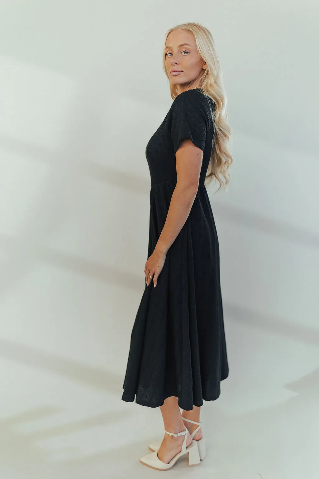 Selma Knit Midi in Black
