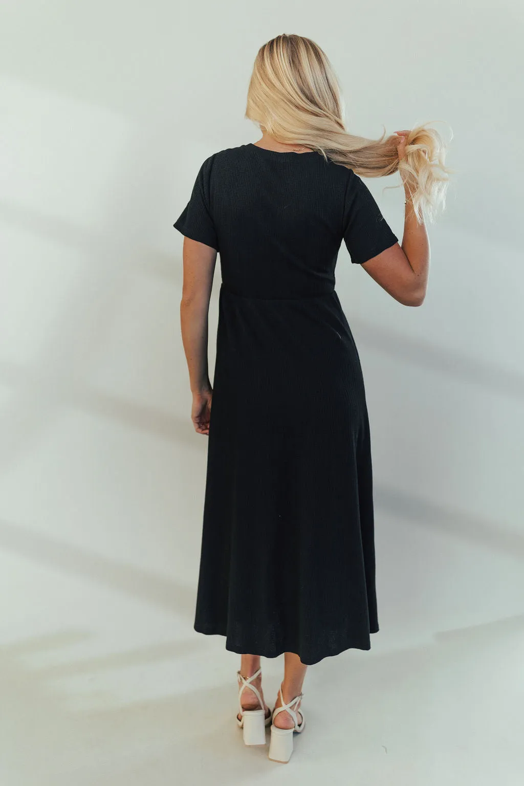 Selma Knit Midi in Black