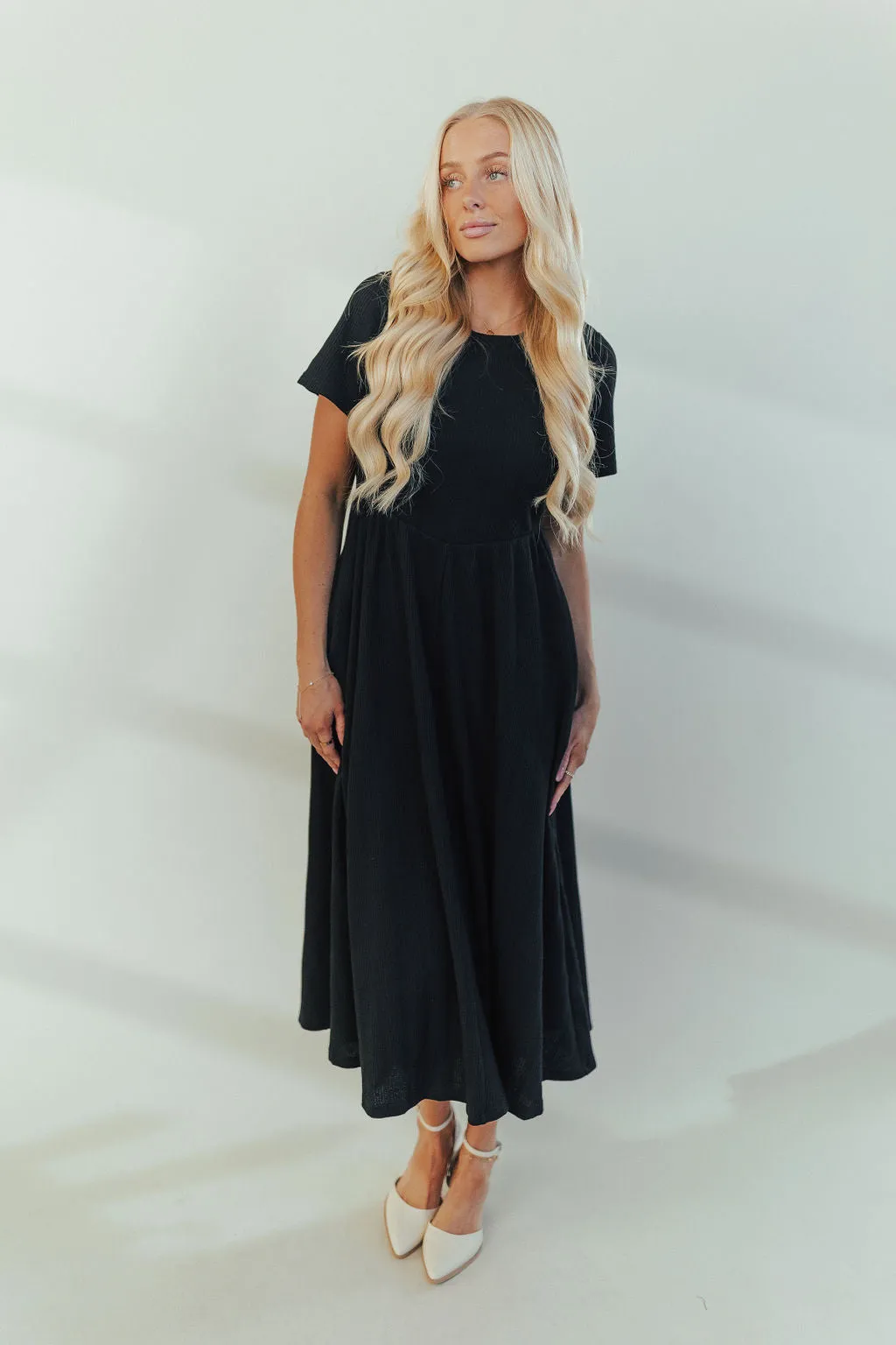 Selma Knit Midi in Black