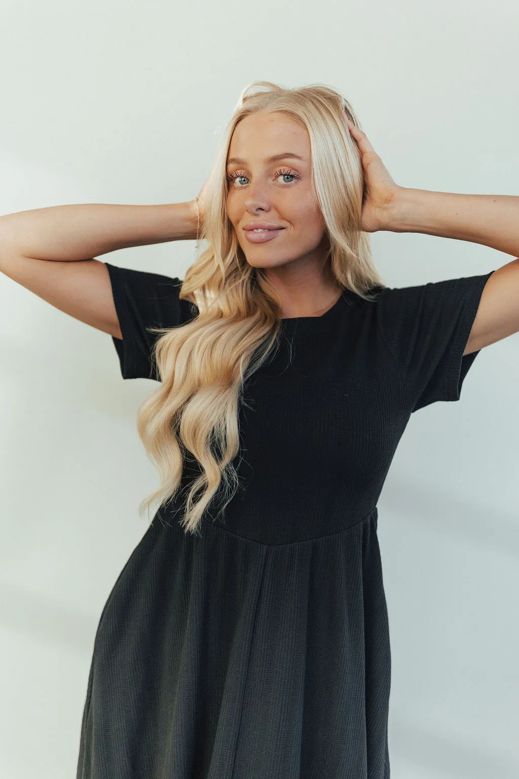 Selma Knit Midi in Black