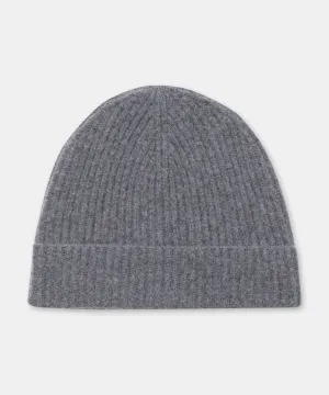 Signature Cashmere Ribbed Beanie