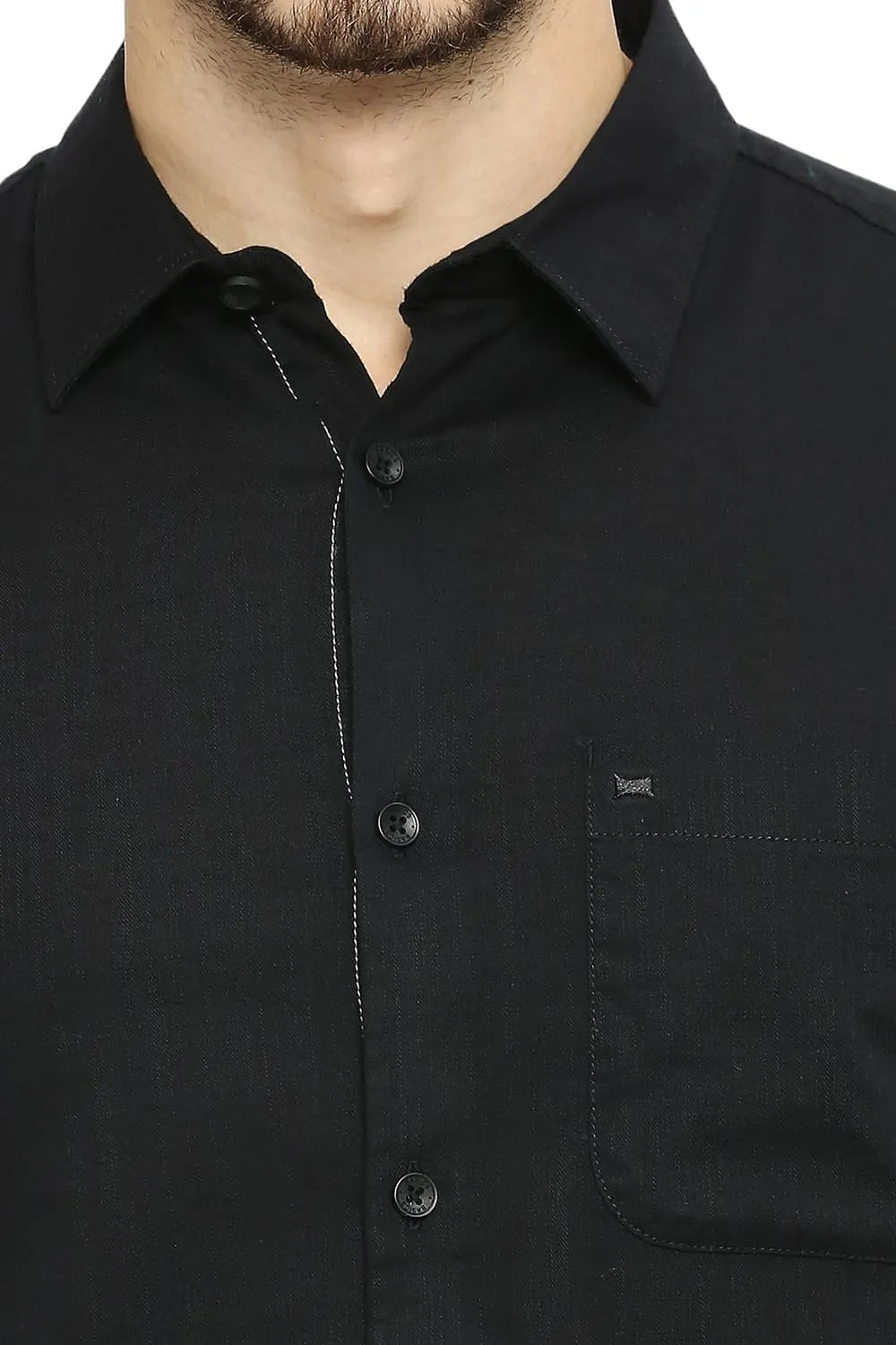 Slim Fit Cotton Slub Twill Shirt
