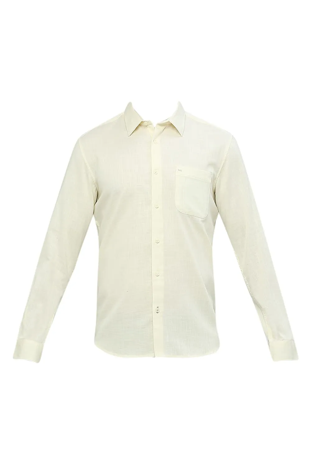 Slim Fit Cotton Slub Twill Shirt