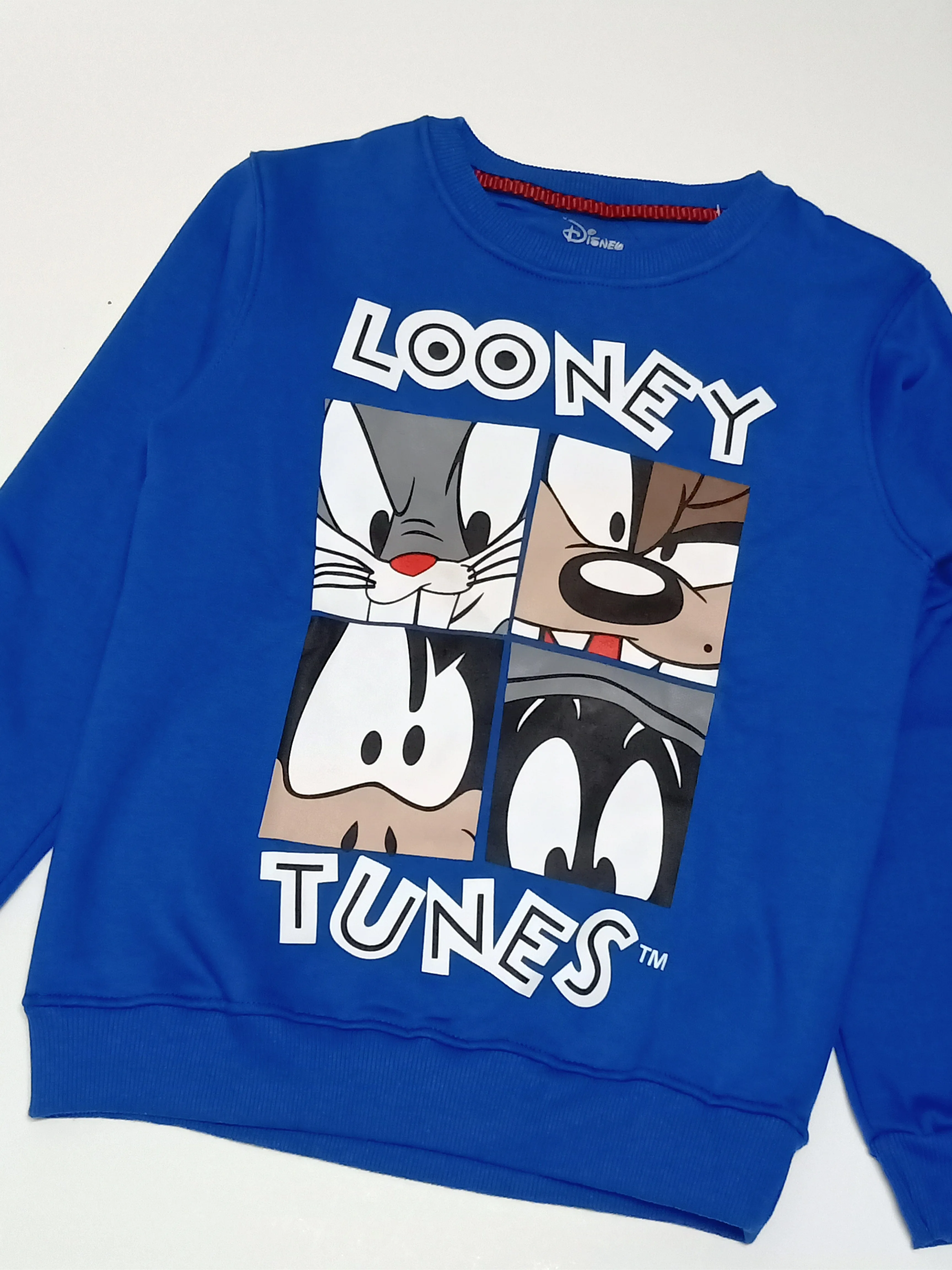 (slim-fit) Girl Looney Sweatshirt - Blue