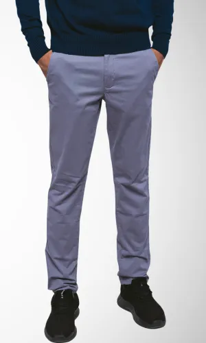 Slim-Fit Trousers Gabardine (Grey)