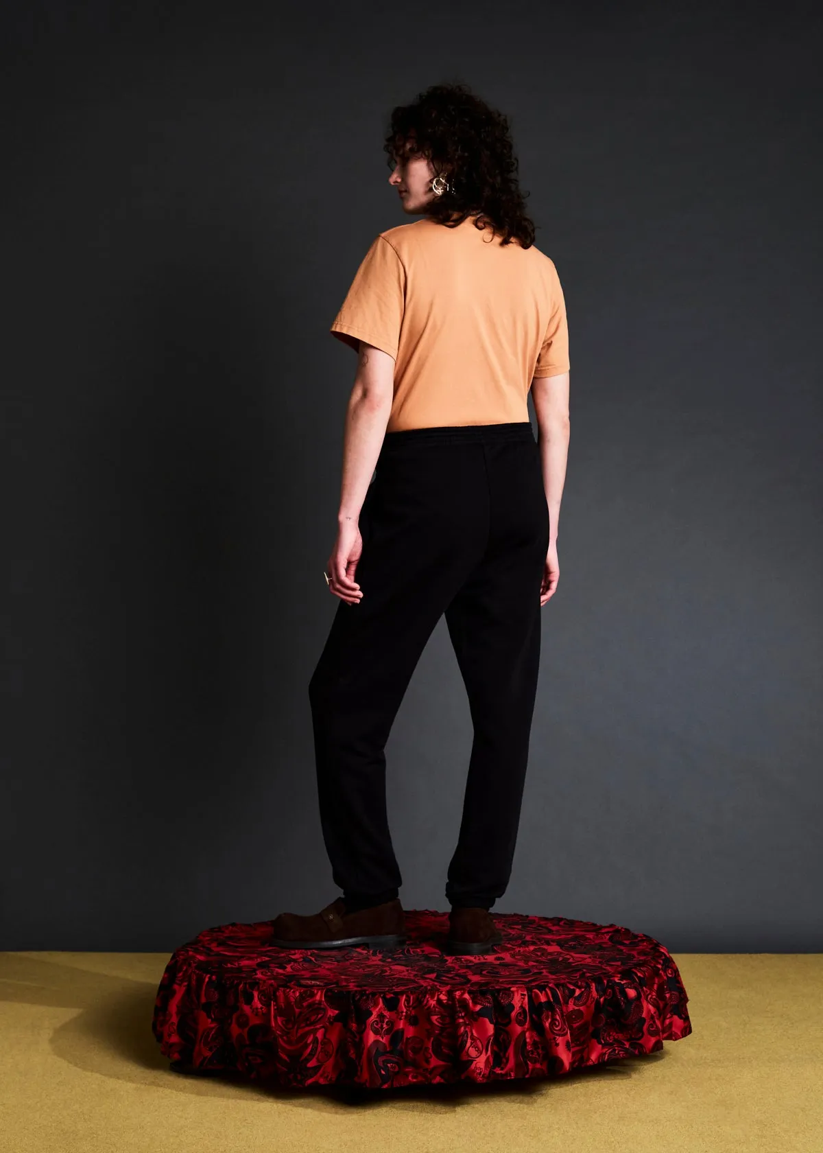 SLIM TRACK PANT in BLACK