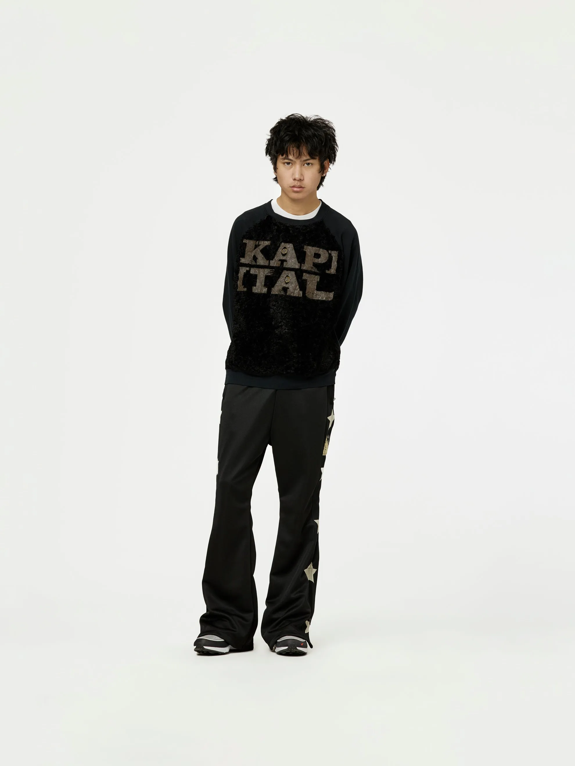 Smooth Jersey Stantman&woman Baggy Track Pants (Black)