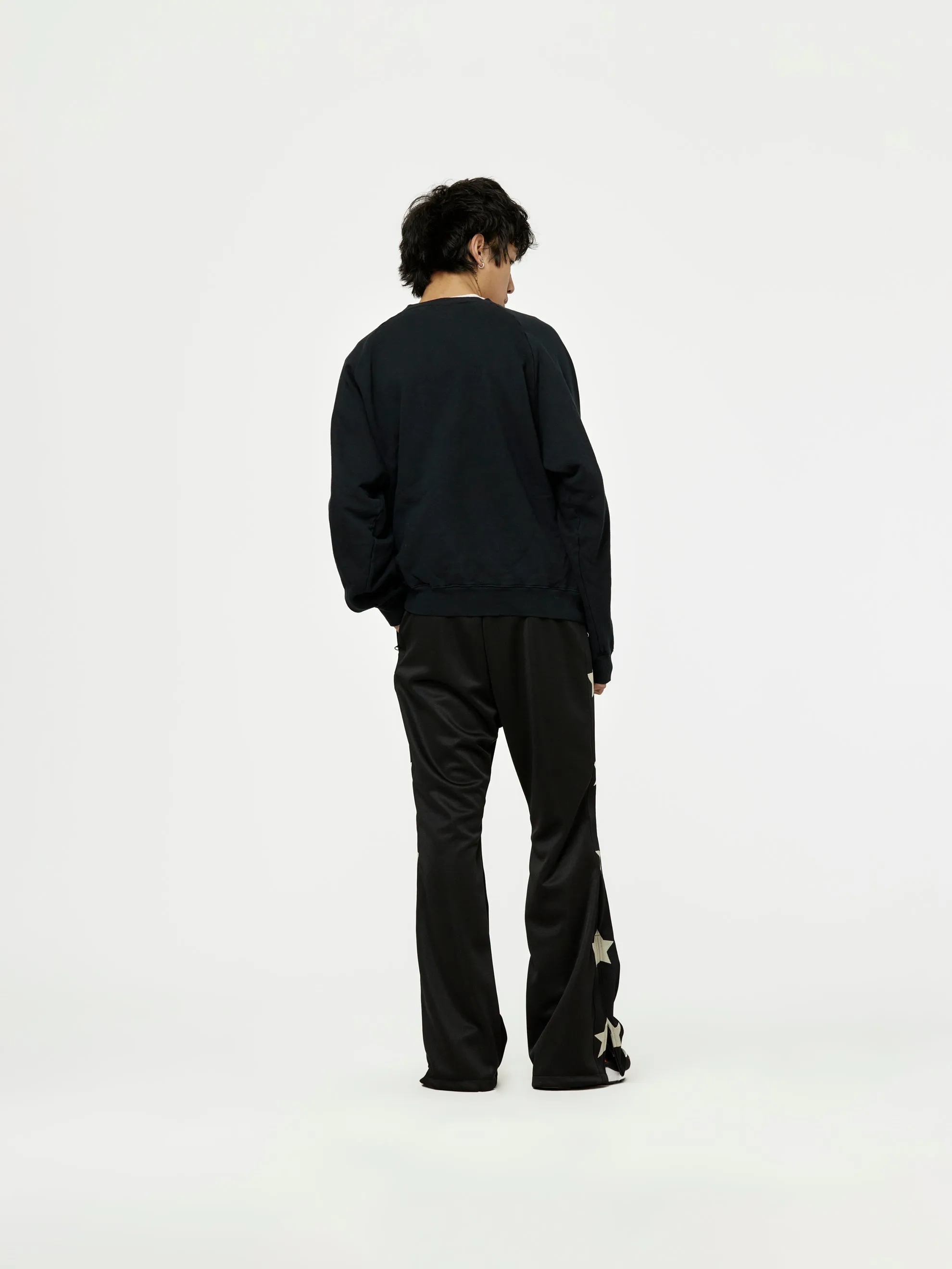 Smooth Jersey Stantman&woman Baggy Track Pants (Black)