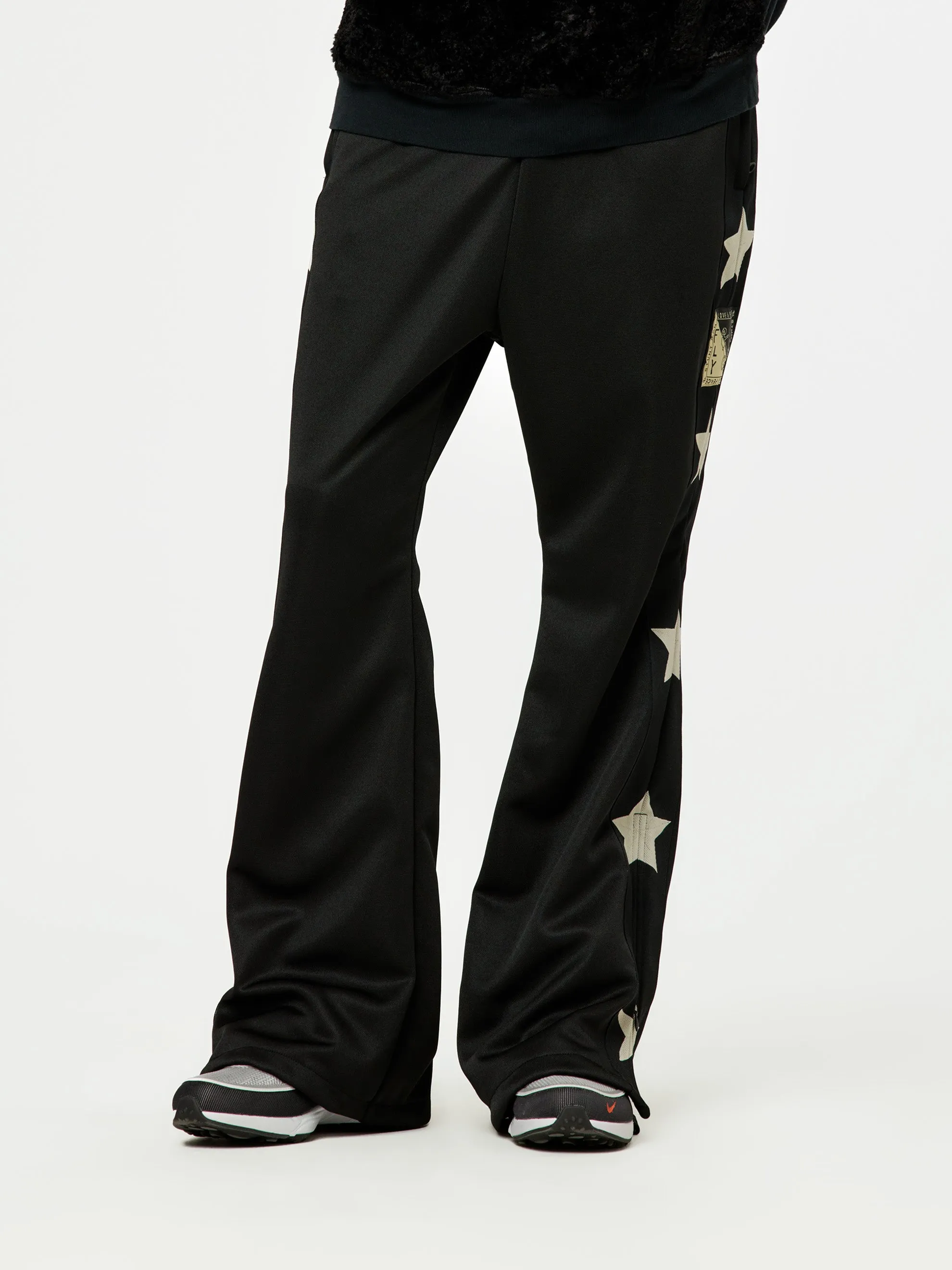 Smooth Jersey Stantman&woman Baggy Track Pants (Black)