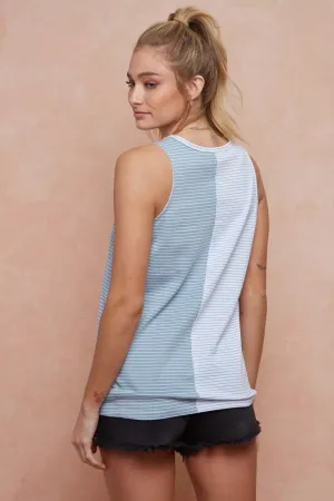 STRIPED KNIT TOP