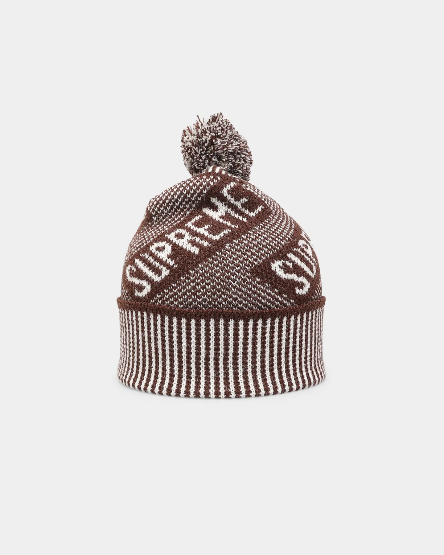 Supreme Banner Beanie Brown