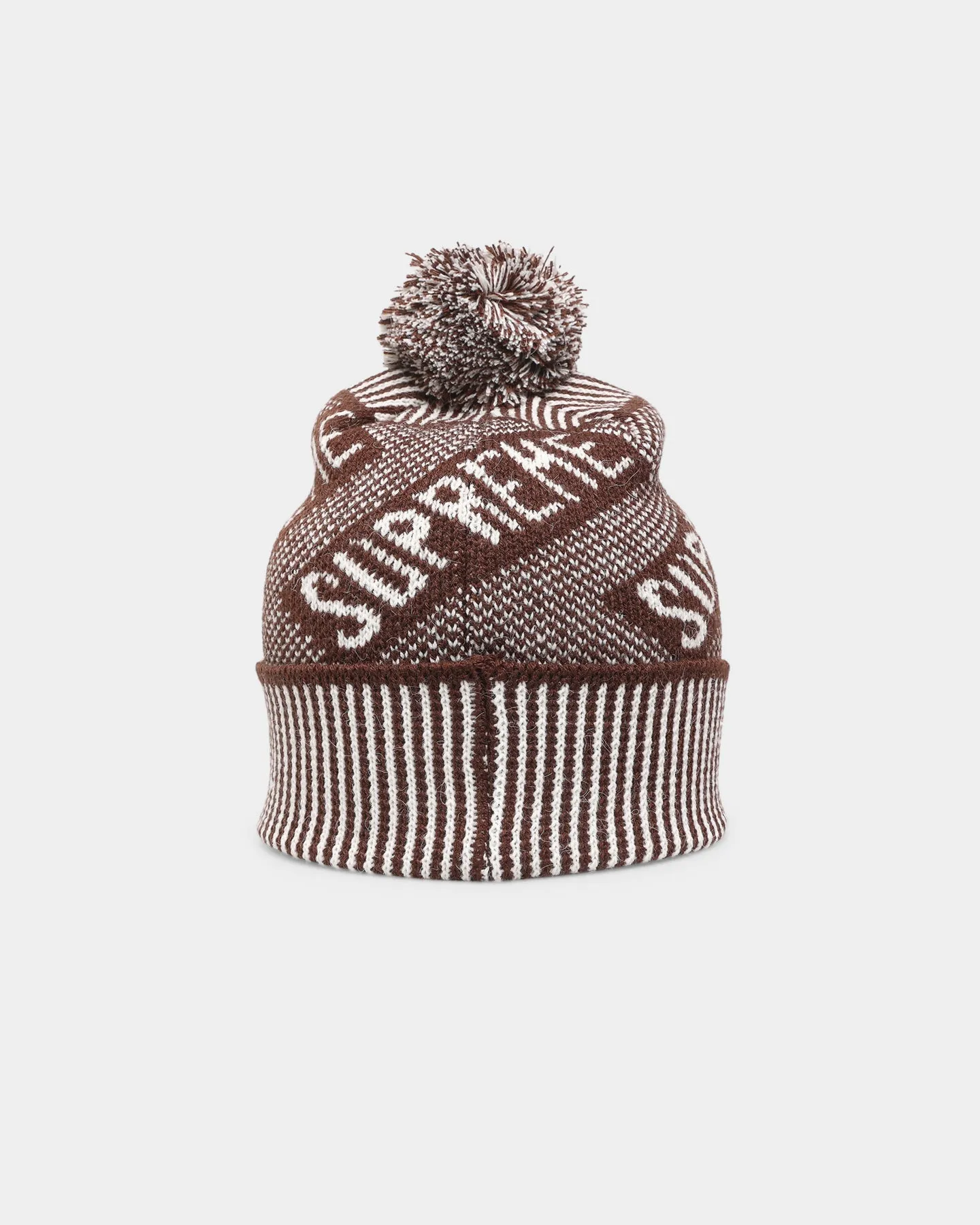 Supreme Banner Beanie Brown