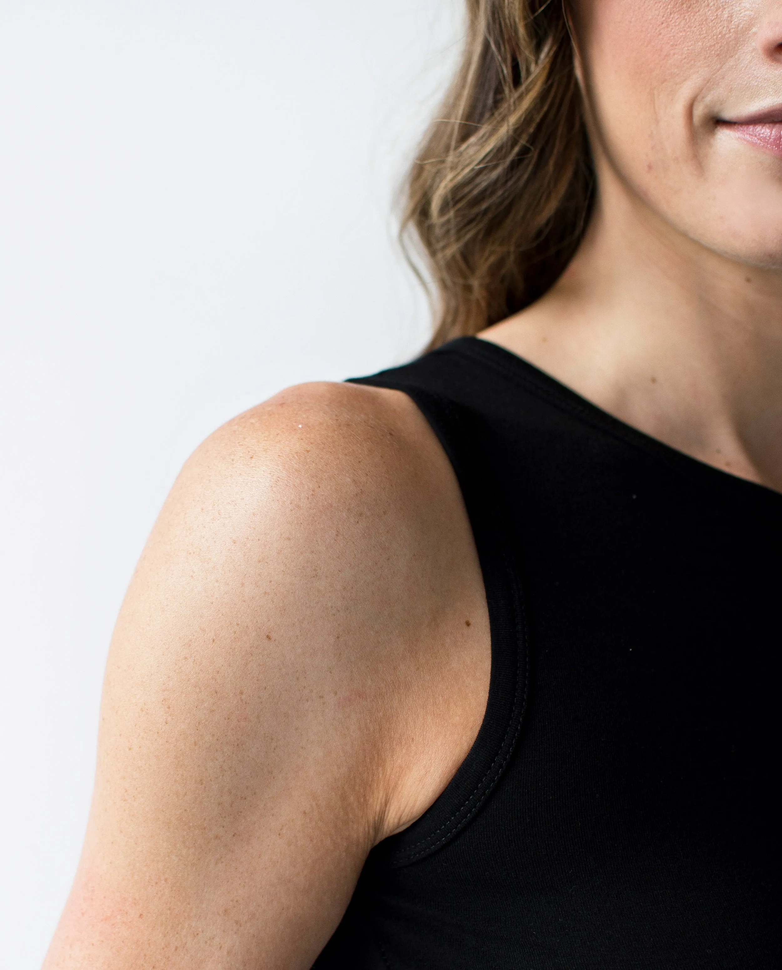 The Highneck Tank Top in Black