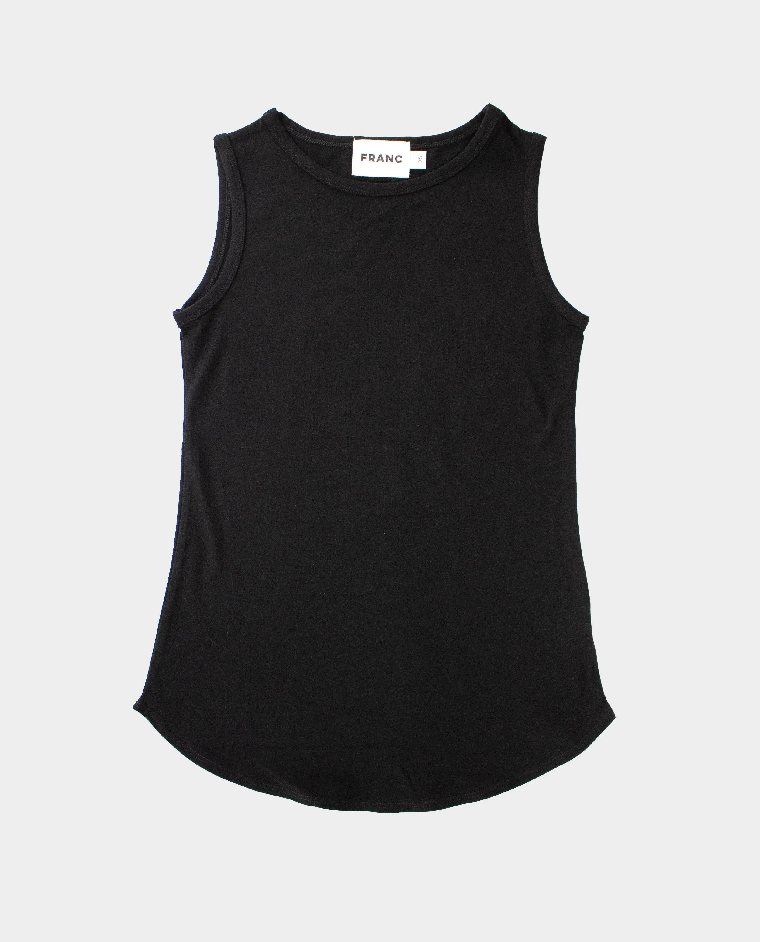 The Highneck Tank Top in Black