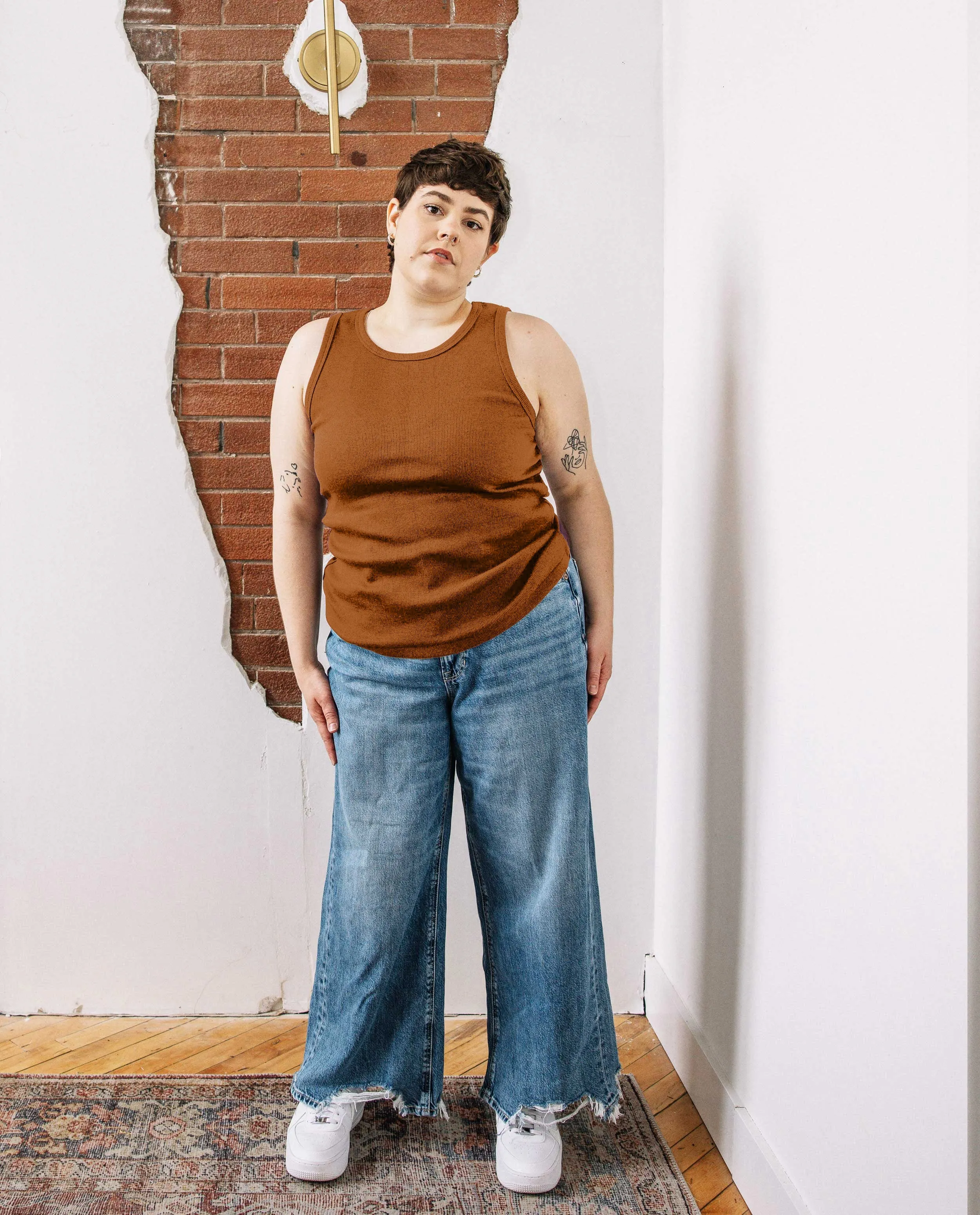 The Tuckable Rib Tank in Copper