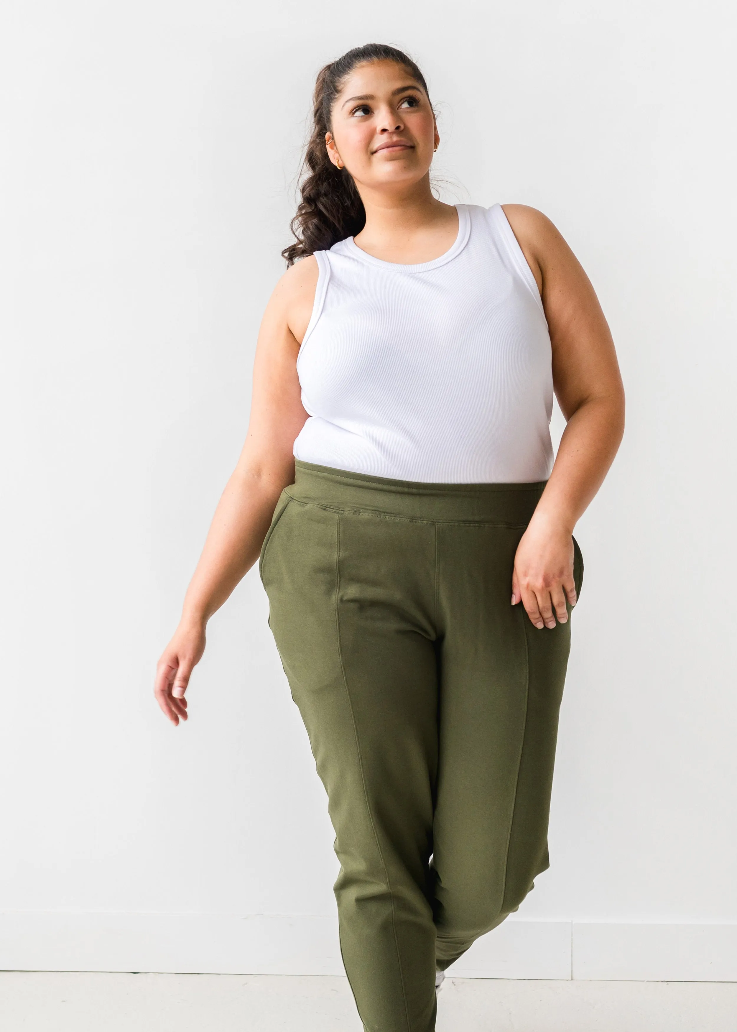 The Tuckable Rib Tank in White