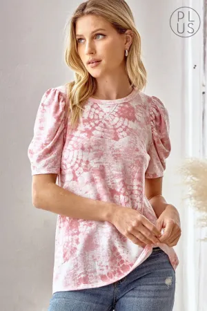 TIE DYE PRINTED KNIT TOP