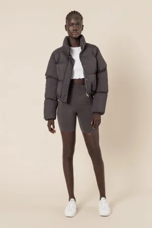 Topher Puffer Jacket- Coal