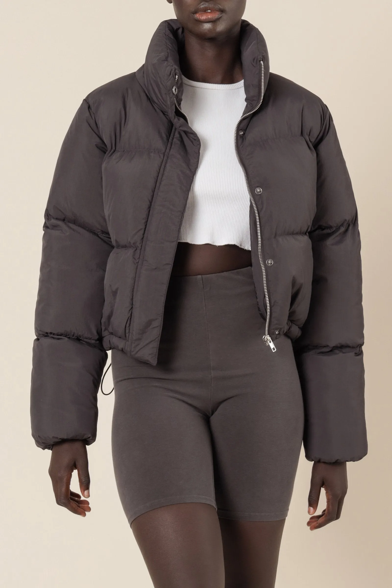 Topher Puffer Jacket- Coal