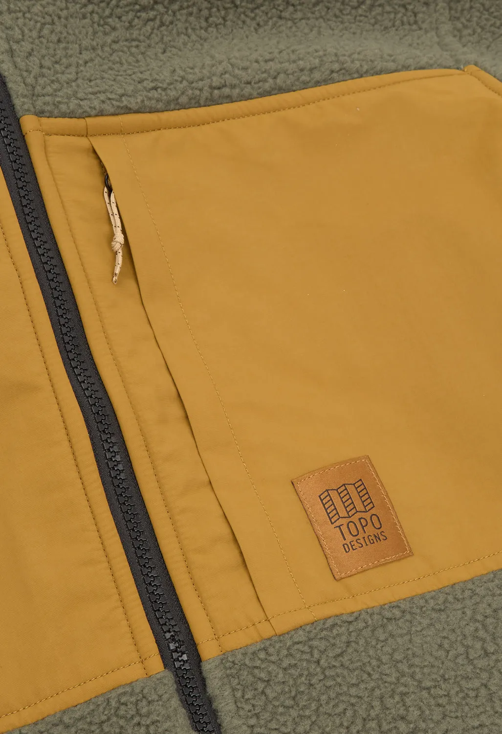Topo Designs Men's Summit Rise Full Zip Jacket - Beetle / Dark Khaki