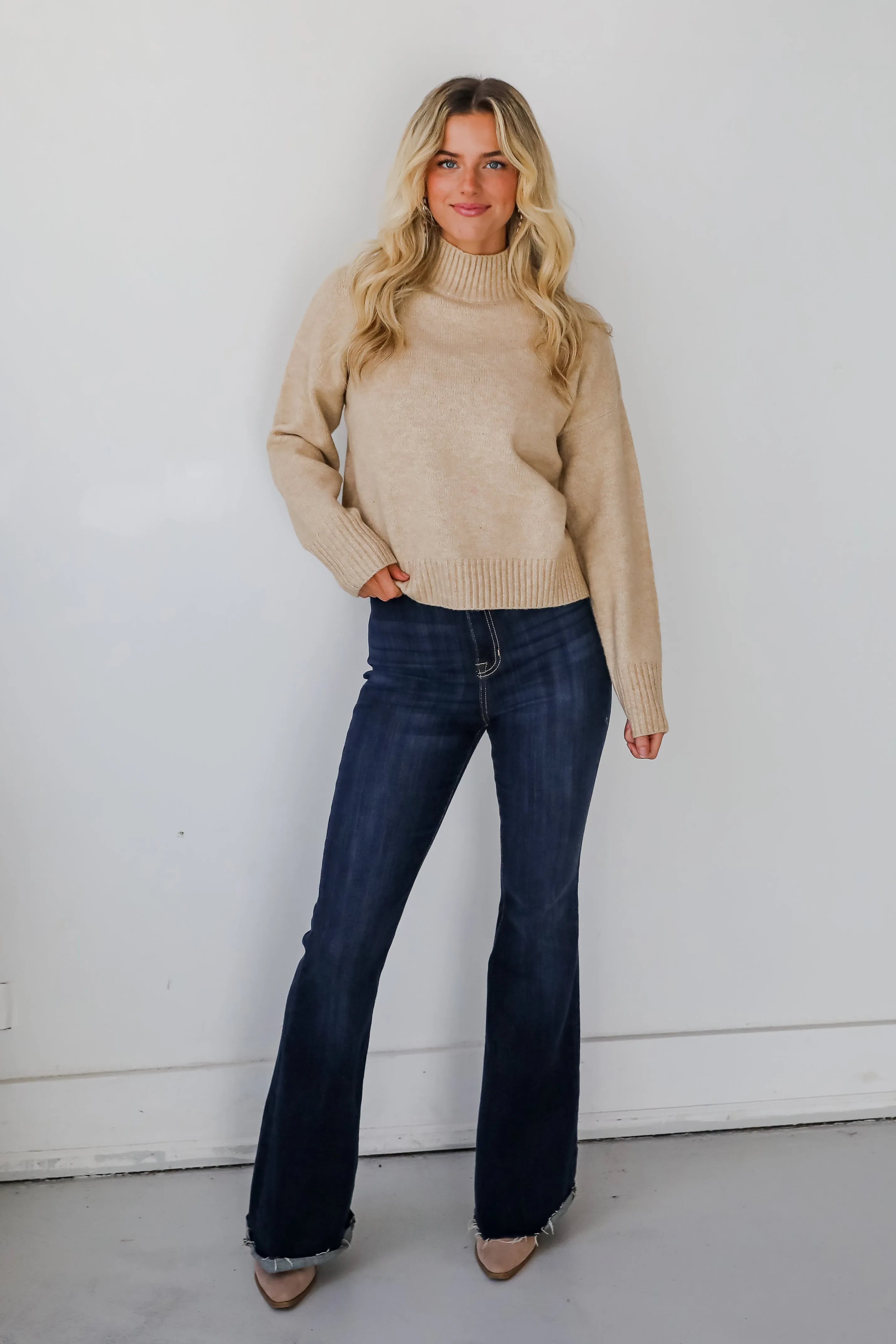 Truly Iconic Taupe Sweater - DOORBUSTER