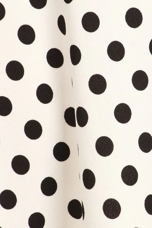 Twirl and Whirl Midi Polka Dot Skirt